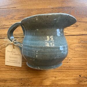 Blue/Gray Stoneware Pitcher Pottery by Maka NWT